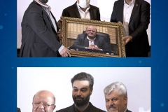 دکتر ماکان آریا پارسا و آقای اعصار زادگان در اختتامیه هفته کارآفرینی